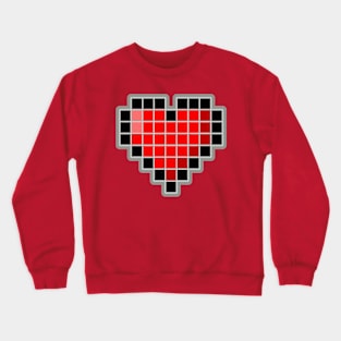 Pixel Heart - Plus One Life Crewneck Sweatshirt